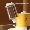Cute Smiling Cat Automatic Feeder And Water Dispenser Dual Use Pet Feeding Organizer Food Water Bowl For Cats And Small Dogs