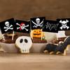 100 Pieces Pirate Cupcake Toppers Pirate Flag Toothpicks Cocktail Picks Food Picks Flags for Party Food Appetizer Cupcake Cocktail Decorations