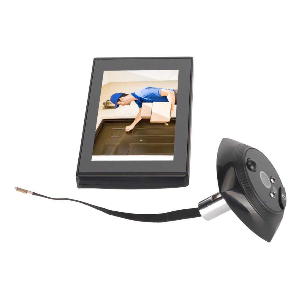 4.5in Peephole Camera 1080P Night Vision Motion Detection 160 Degrees Wide Angle Video Doorbell