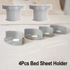 4PCS Adjustable Heavy Duty Bed Sheet Holder Non-slip Invisible Anti-Slip Sheet Holders Anti-run DIY Bed Sheet Clips