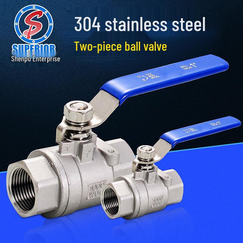 Home Water Pipe 304 Stainless Steel Ball Valve Switch - 1/2, 3/4, 1, and 2 Inch Sizes