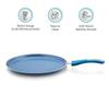 Blue Ceramic Non Stick Induction Dosa Tawa 28Cm