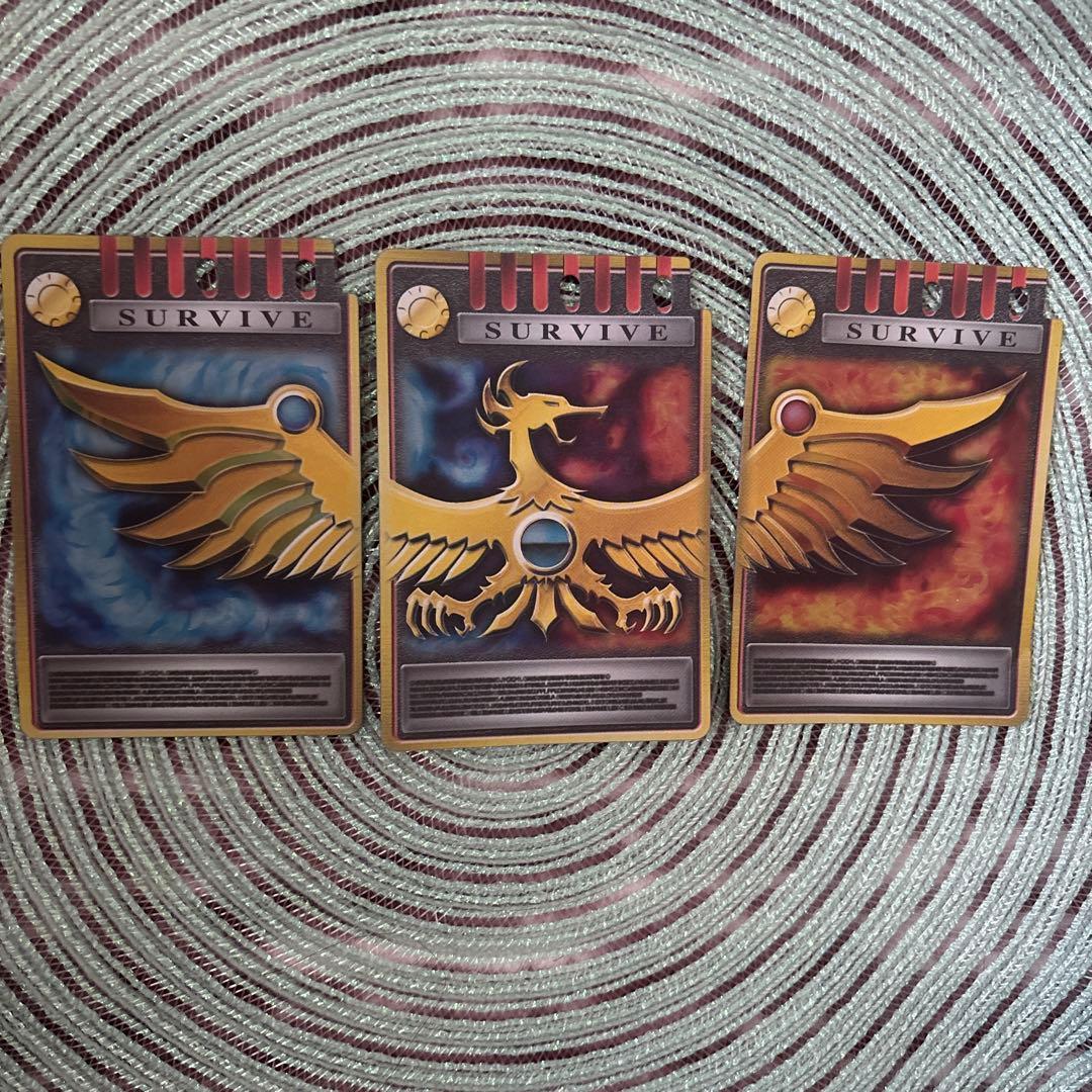 Used Kamen Rider Ryuki Advent Card 3 pieces