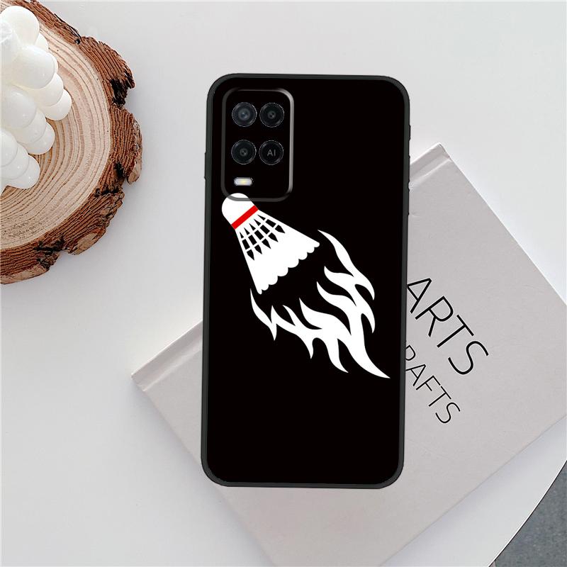 Badminton Ball Case For Oppo A15 A80 A60 A40 A94 A54 A98 A78 A18 A38 A58 A16 A76 A96 A17 A77 A74 A57S Cover