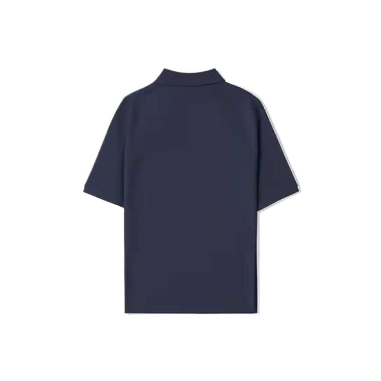 Skechers Yazan Series Comfortable Casual Versatile Solid Color Short Sleeve Polo Shirt Women Tops Captain-Blue L225W236-01KA