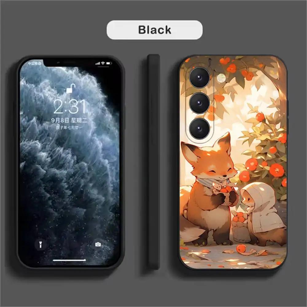 Cartoon-Tiere Bär Fuchs Handyhülle Für Samsung Galaxy A52 A42 A32 A22 A12 A02S A72 A73 A51 A41 A31 A21S A71 A40 A30S A20S