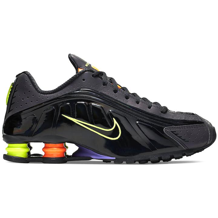 New Nike Shox R4 Gel Black Neon CI1955-074