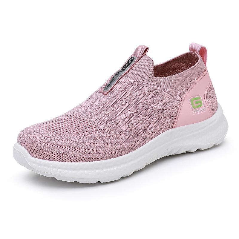

New summer women s shoes light mouth breathable soft sole not tired feet mother shoes round head versatile women s single shoes 35