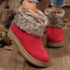 Fashion Women Winter Warm Slip On Round Toe Waterproof Snow Boots Women Trend Fashion Outdoor Comfortable Casual Boots Shoes for Women