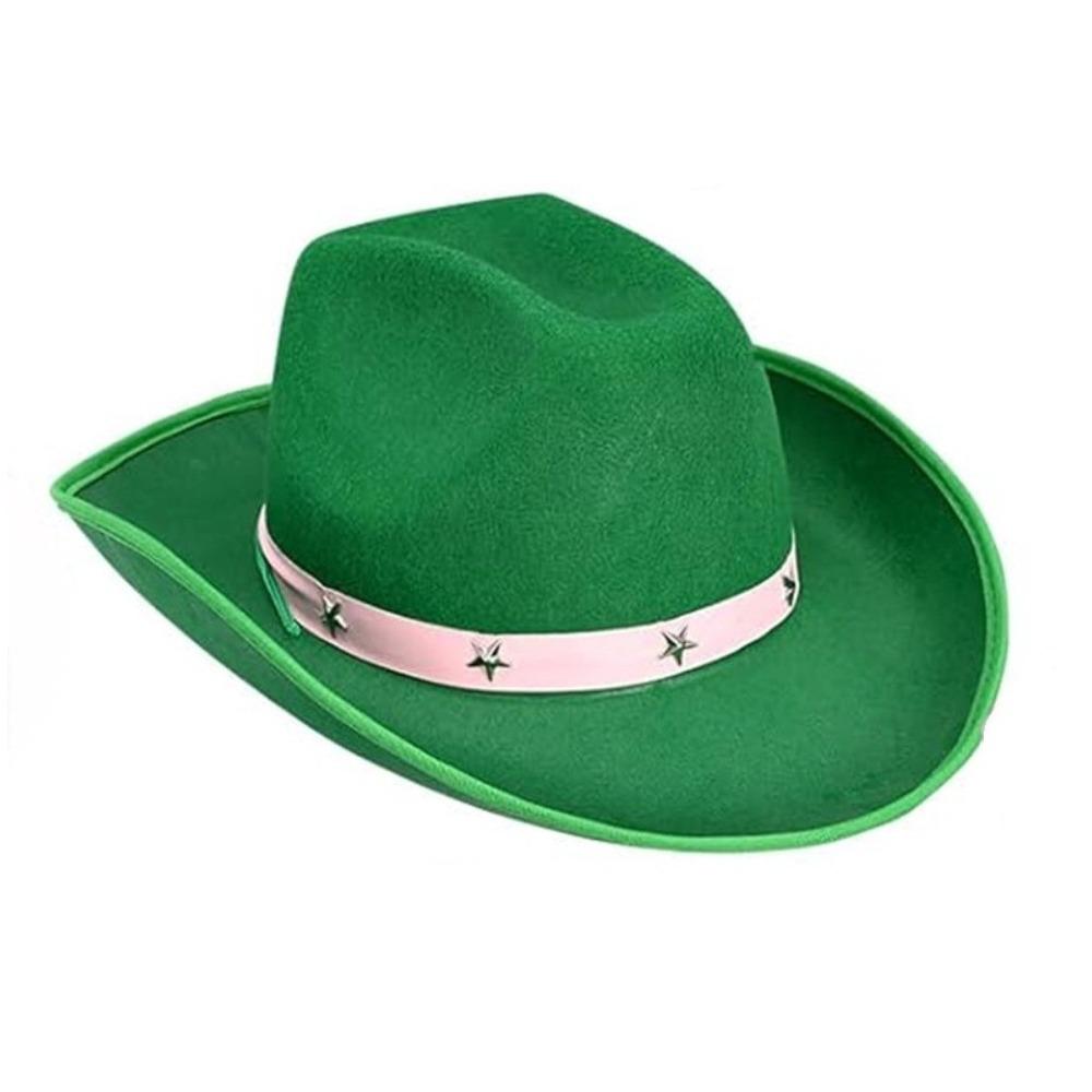 Star Decoration Western Cowboy Hat Felt Western Fedora Trendy Jazz Hat  Outdoor Photos