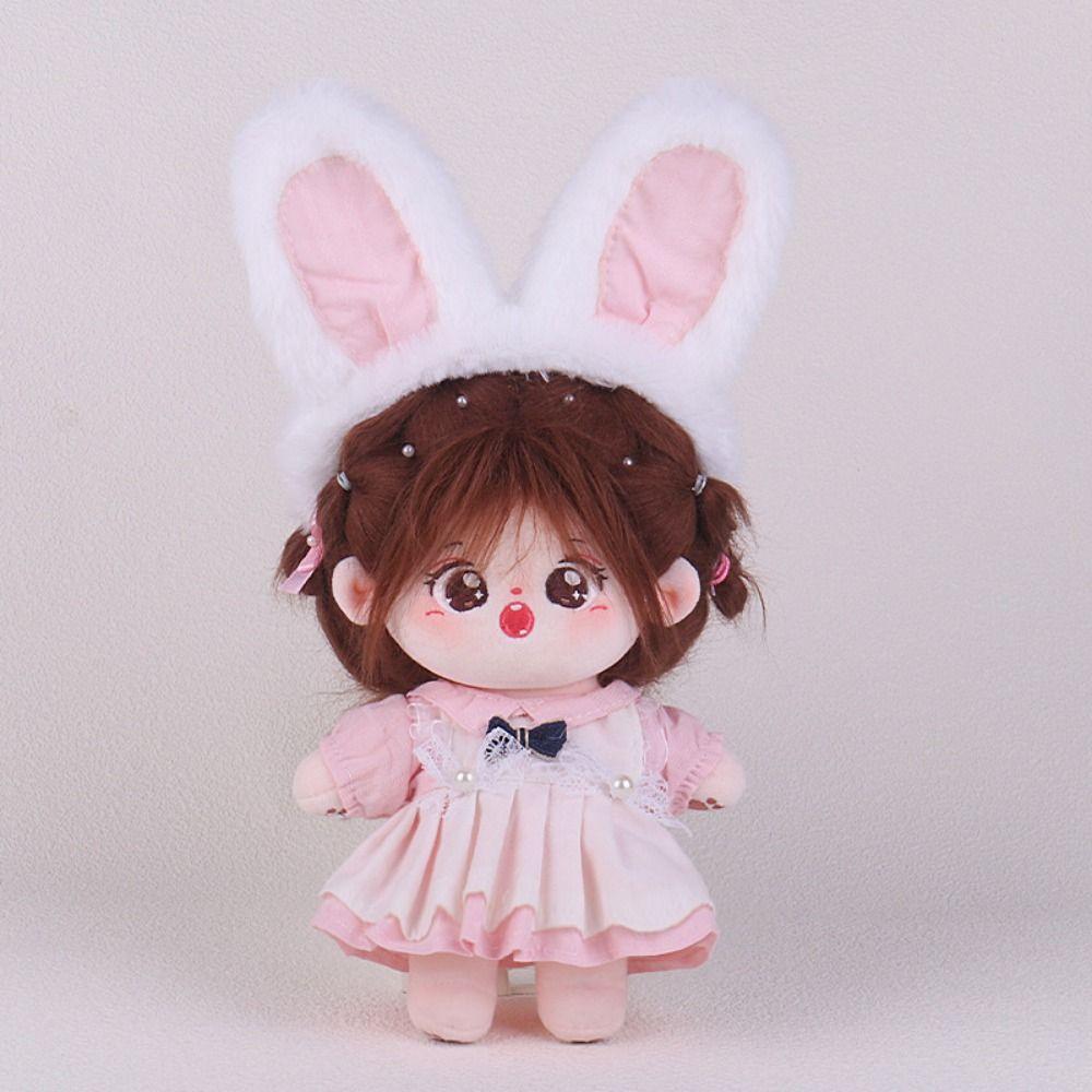 Clothes Cotton Doll Lolita Clothes 20cm Plush Doll Clothes 20 Cm Doll Jk Uniform Clothes  Kids