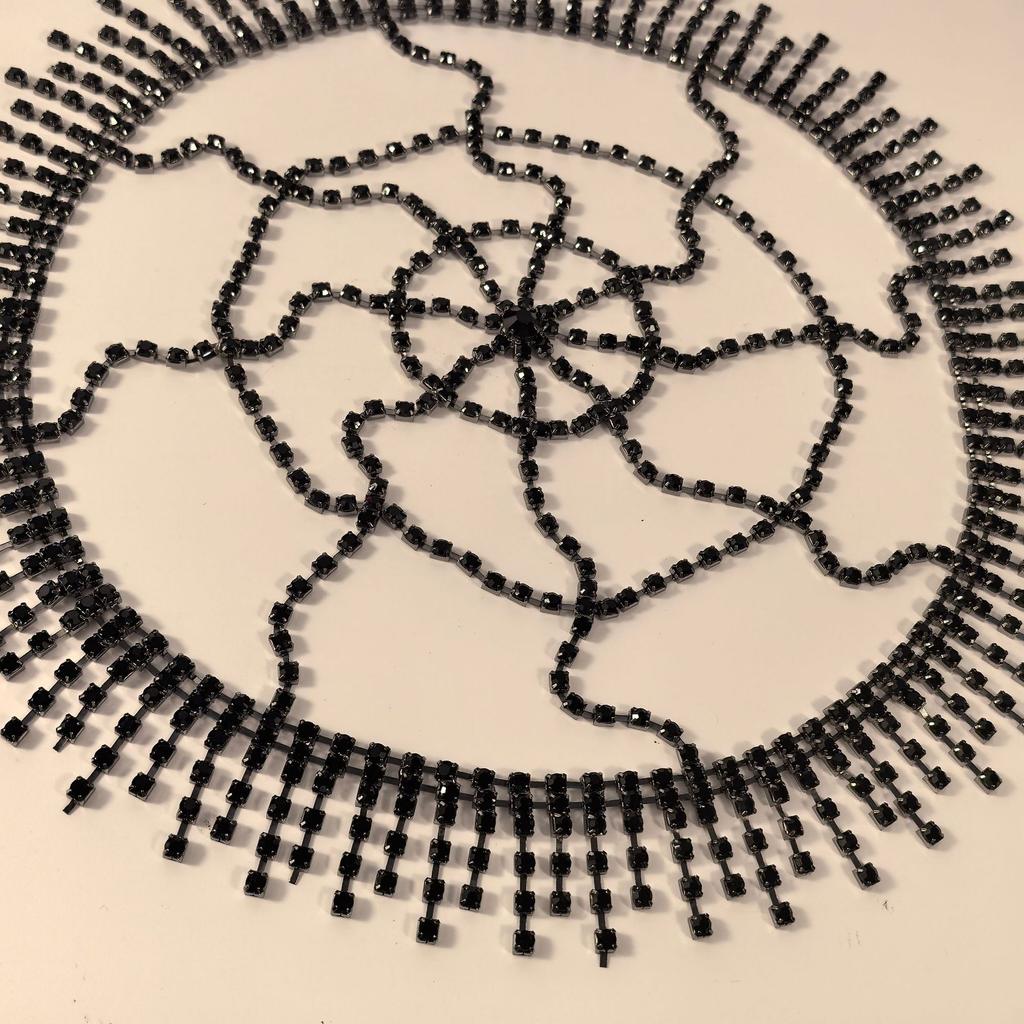 New Crystal Rhinestone Hair Chain European American Hair Accessories Tassels Stage Performance Jewelry Elegant Bridal Dress