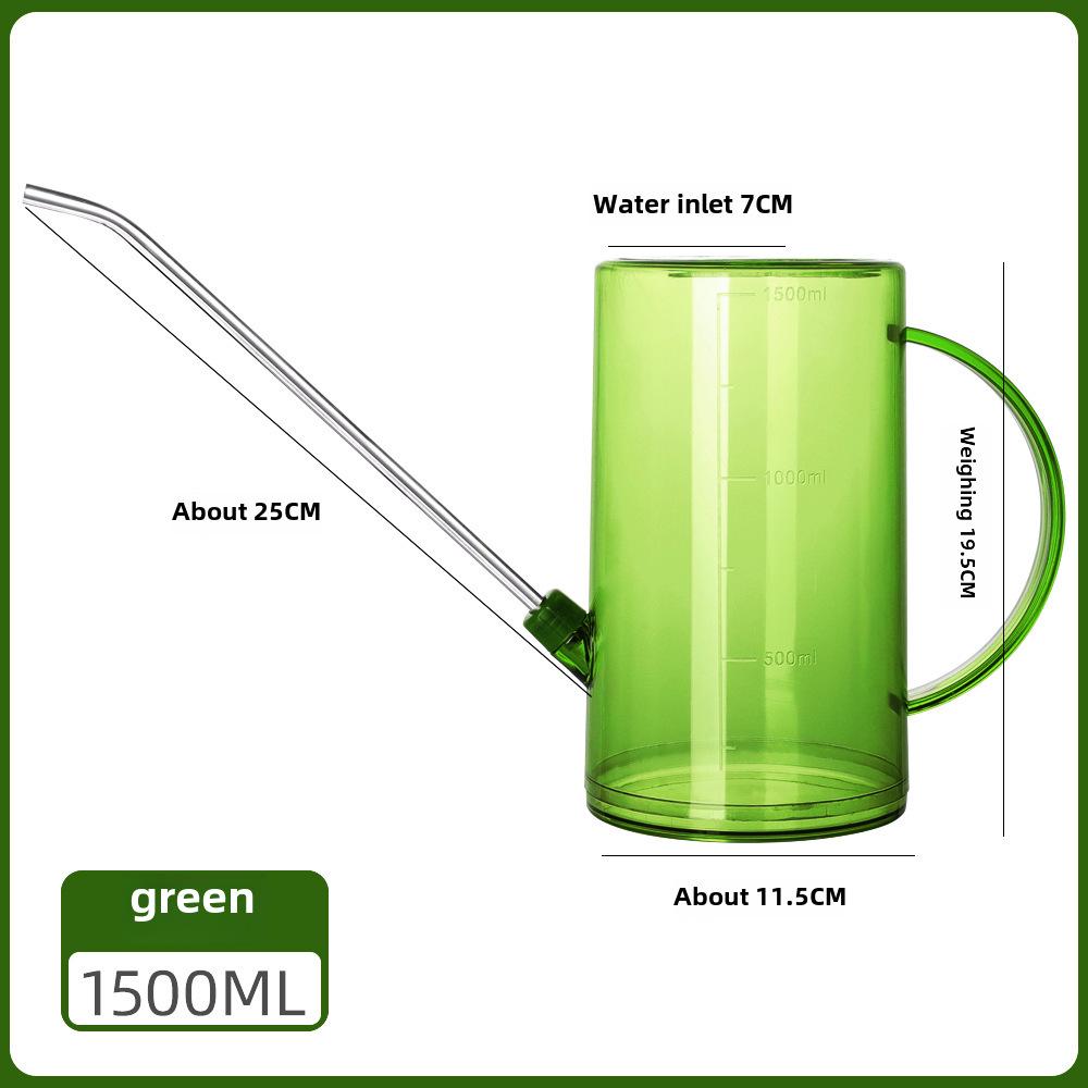 

Лейка большой вместимости из нержавеющей стали и прозрачного пластика с длинным носиком для дома и сада