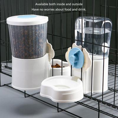 Automatic Pet Water Dispenser Food Feeder Leakproof Waterer Bowl With Easy Installation Screw Design for Cage Use