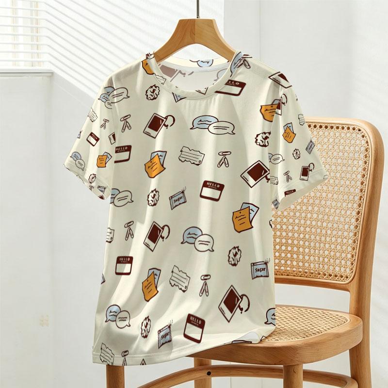 Women's Light Western-inspired Short Sleeve T-Shirt Soft, Breathable Summer Tee for Daily Casual & Loungewear
