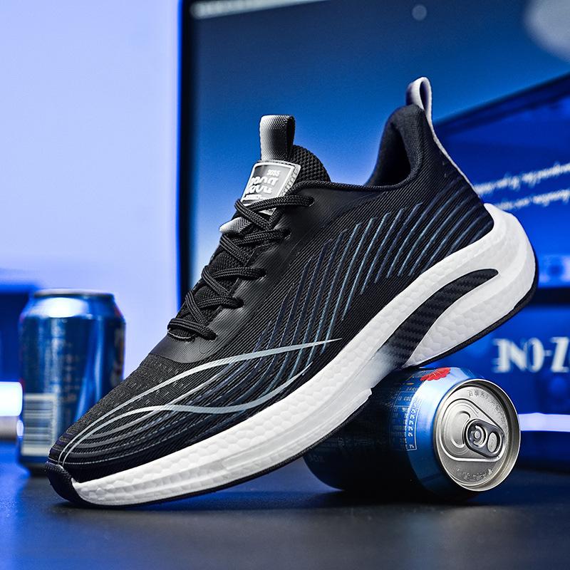 Mesh Popcorn Sports Shoes Men's Running Shoes Summer Breathable Sports Students' High School Entrance Examination