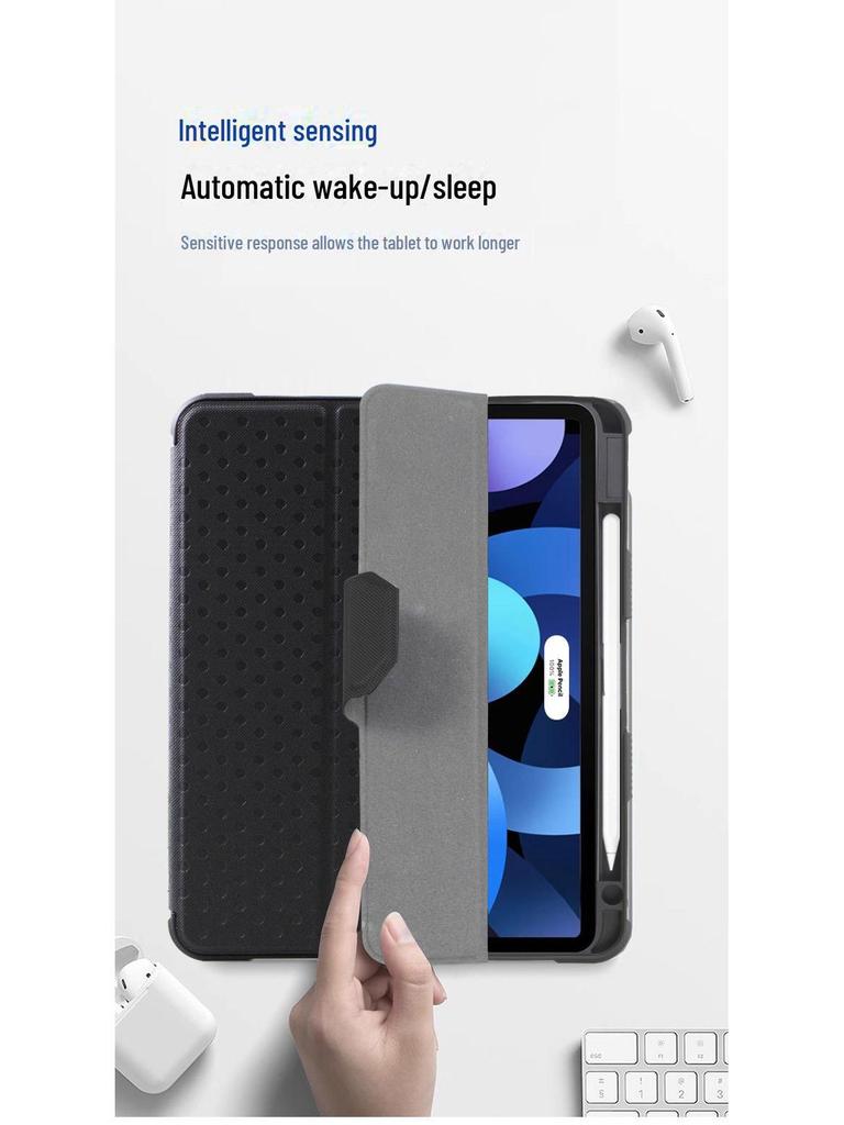 iPad Air 10.9 Tablet Cover with Pen Slot - Protective Leather Case