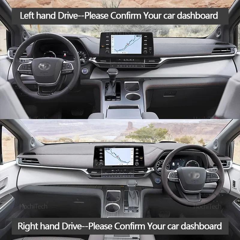Dashboard Cover Protective Pad for Toyota Sienna XL40 2024 2025 Car Accessorie Dash Board Sunshade Anto-UV Carpet