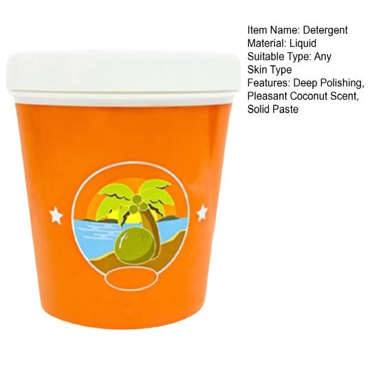 All-Purpose Coconut Oil Cleaning Paste, Heavy Oil Stain Remover, Detergent for Polishing Stainless Steel Copper Surfaces