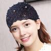 Yousheng Women Headband Hollow Design Embroidery Lace Flower Elastic Headband with Imitation Pearl Sparkling Rhinestones Inlaid Hair