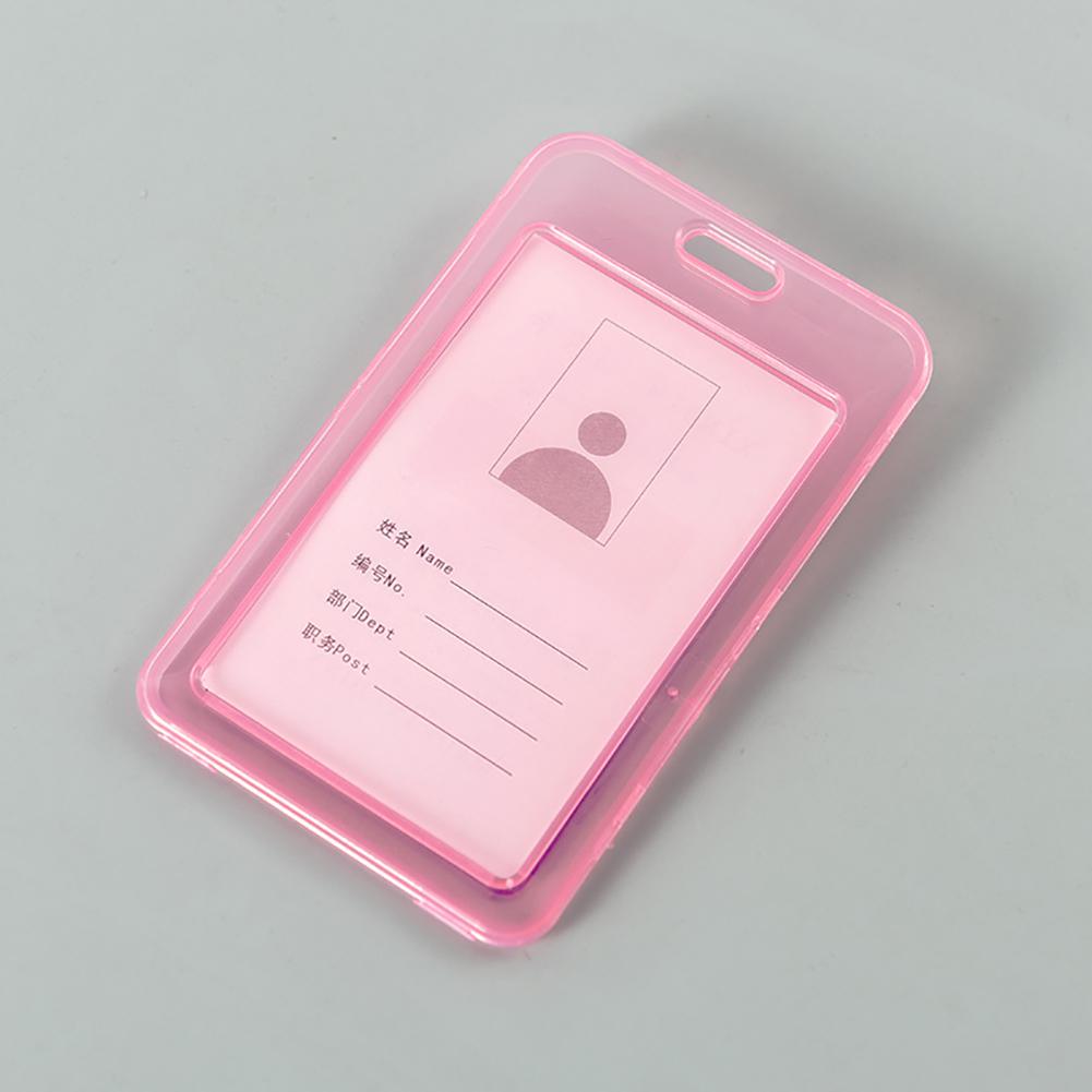 

Прозорий тримач для ідентифікаційної картки цукеркового кольору, двосторонній поліпропіленовий тримач для банківської картки, чохол для картки, канцелярське приладдя для студентів 04