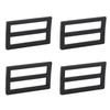 10Pcs Triple Glide Slide Buckle Backpack Strap Belt Sliders Adjusters Webbing Buckles Bag Hardware Accessories Zinc