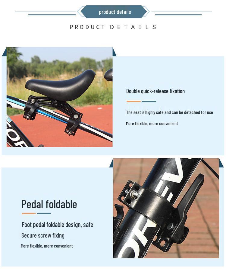 Bicycle Child Seat for Mountain Bikes - Outdoor Parent-Child Rack