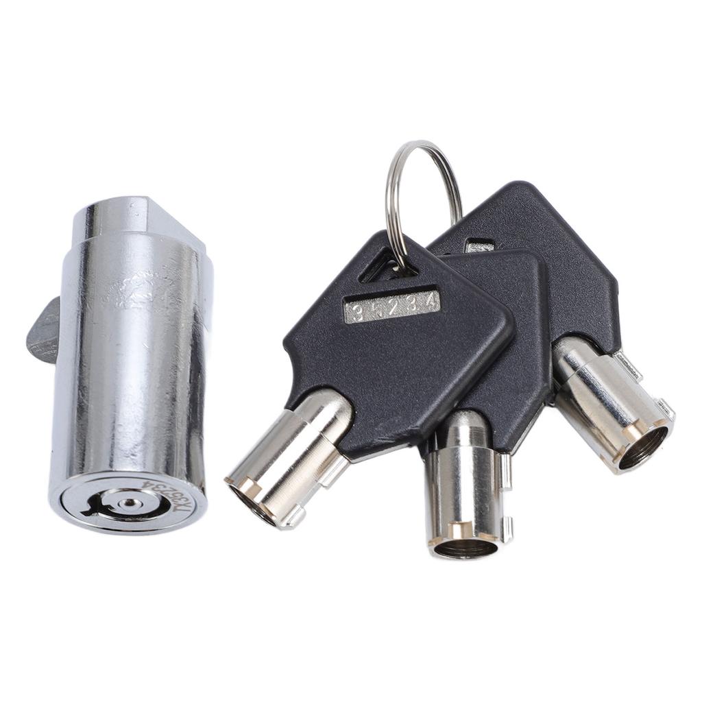 Vending Machine Lock and 3 Key Zinc Alloy Anti Theft Tubular Key Lock for Vending Machine Safe