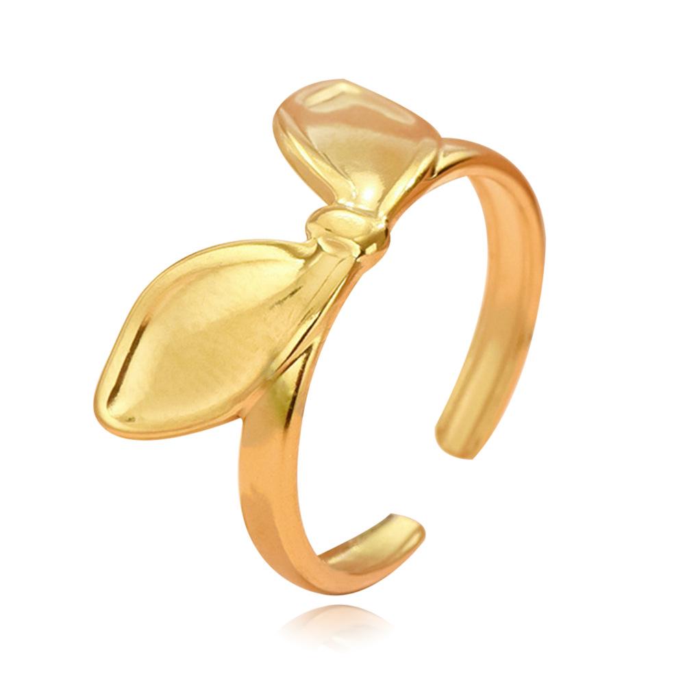 Sweet Rabbit Ear Adjustable Stainless Steel Ring - Fairy Style
