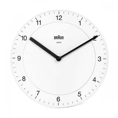 Braun Bc06w Classic Analog Low Noise Public Wall Clock