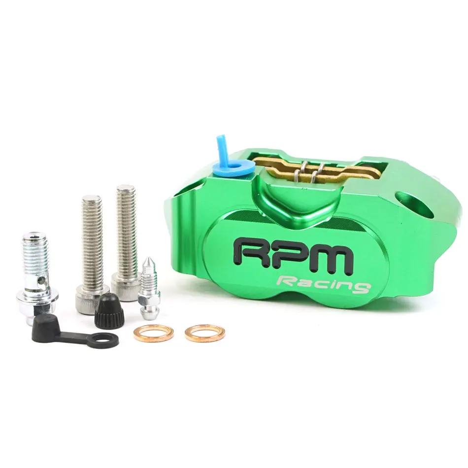 RPM Caliper Motorcycle Disc Rotor Brake Caliper 82mm Pitching Universal 200mm 220mm Disc Floating Rotor with Adapter Bracket