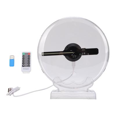 3D Hologram Fan with Cover Desktop WiFi Holographic Projector Advertising Machine for Commercial Display Built In