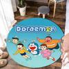 5 Sizes Classic Doraemon Print Round Carpet Living Room Anti-Slip Mat Bedroom Sofa Table Home Large Mat Gift for Kids and Adults