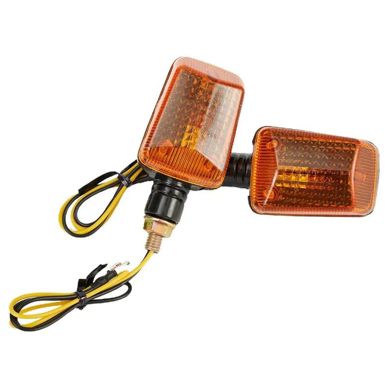 Turn Signals Easy to tall Motorcycle Turn Signals Black Tinted Front Rear Scooter Quad Moped 12V Blinker Lights