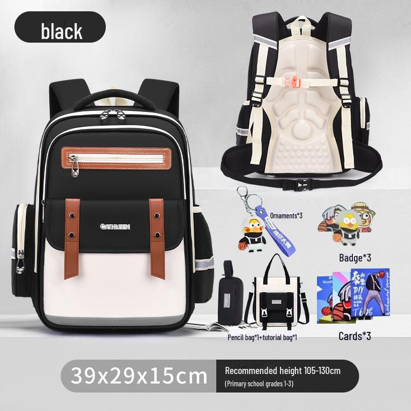 Cloud Schoolbag: Large Capacity, Lightweight Backpack for Grade 1-6 Boys & Girls