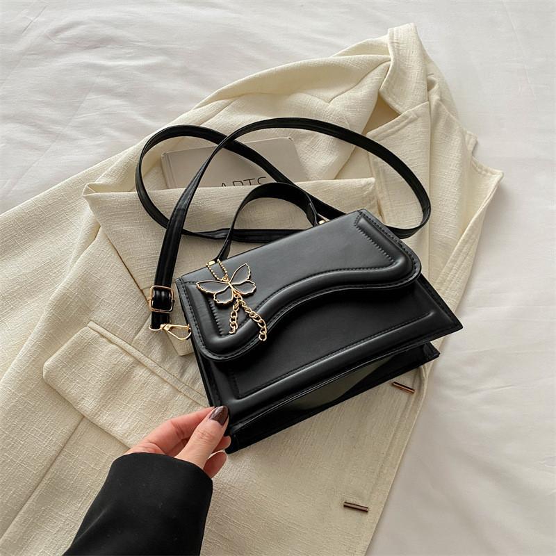 

Chic Korean Style Pure Color Fashionable Casual Handbag For Women In Black Beige And Khaki чёрный