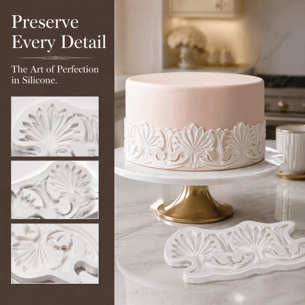 European Retro Style Cake Border Mold Chocolate Border Mold  Fondant Chocolate