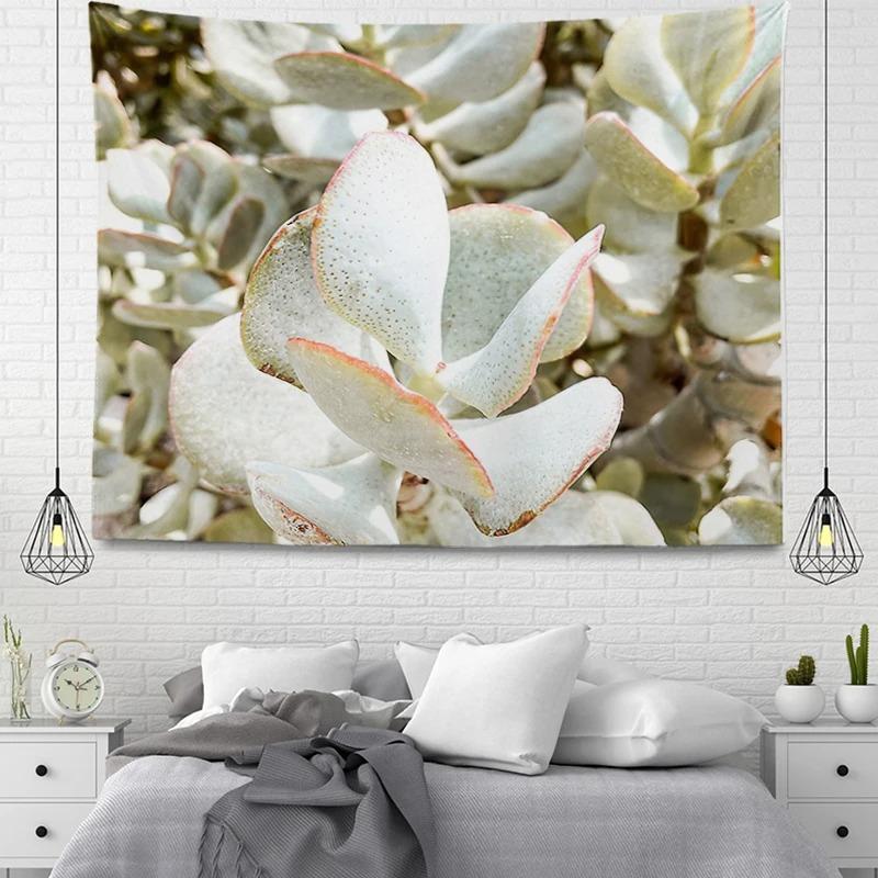 Flowers and Succulents Tapestry Home Wall Decoration Tapestry Office Living Room Tapestry