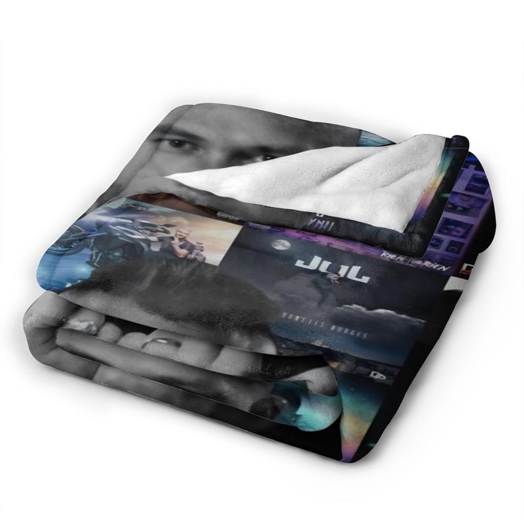 Jul French Rapper Album Warm Comfy Blanket For Chair Sofa Bed Novelty Throw Blanket Spring Travel Office Flannel Bedspread