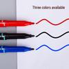 Dual-Head Quick-Dry Marker Pen Set - Black, Red, Blue - Waterproof, Ultra-Fine, Ideal for Kids & Students