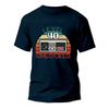 Vintage T Shirt Men Short Sleeve Streetwear O-Neck T-Shirt Tops Clothing 40th Birthday Gift Level 40 Unlocked Gamer Summer Tees