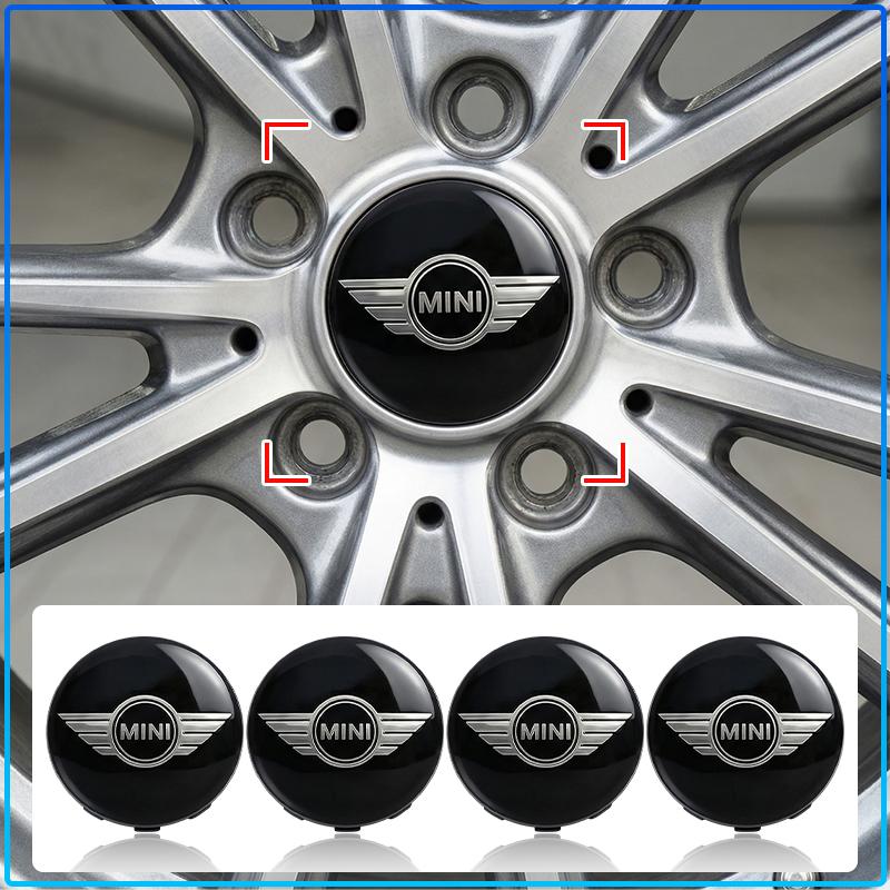 4 Stück 60mm Auto Radnabenkappe Felgenabdeckung Für MINI Cooper One S Clubman R50 R53 R56 R60 F55 F56 R57 R58 R59