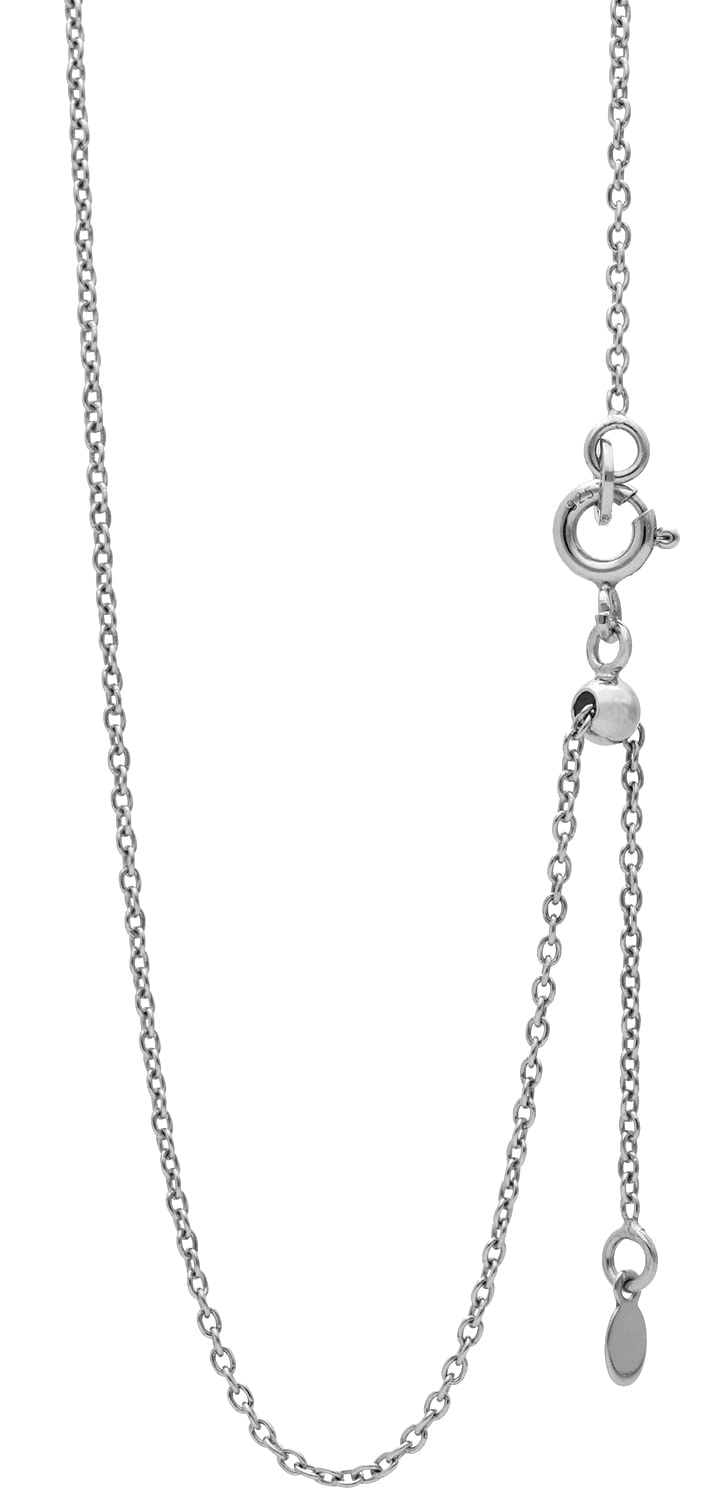 

Gin no Azuki bean 45cm long silver 925 chain only [Shinjuku Kura] chain, thin, rhodium-plated, (with adjuster), approx. 1.3mm wide, necklace,