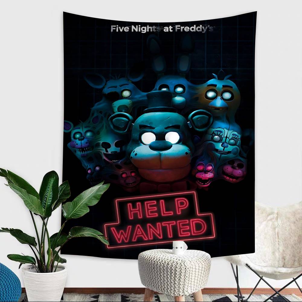 FFNAF FivenightsAtFreddys Anime Tapestry Art Science Fiction Room Home Decor Wall Art Decor