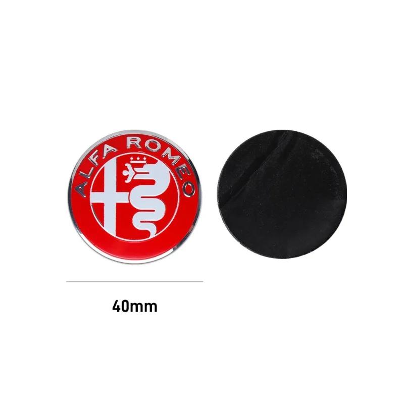 For Alfa Romeo 159 147 Giulietta Stelvio 4C MITO 156 Giulia GT Car Hood Front Rear Trunk Steering Wheel Emblem Badge Replacement zw1