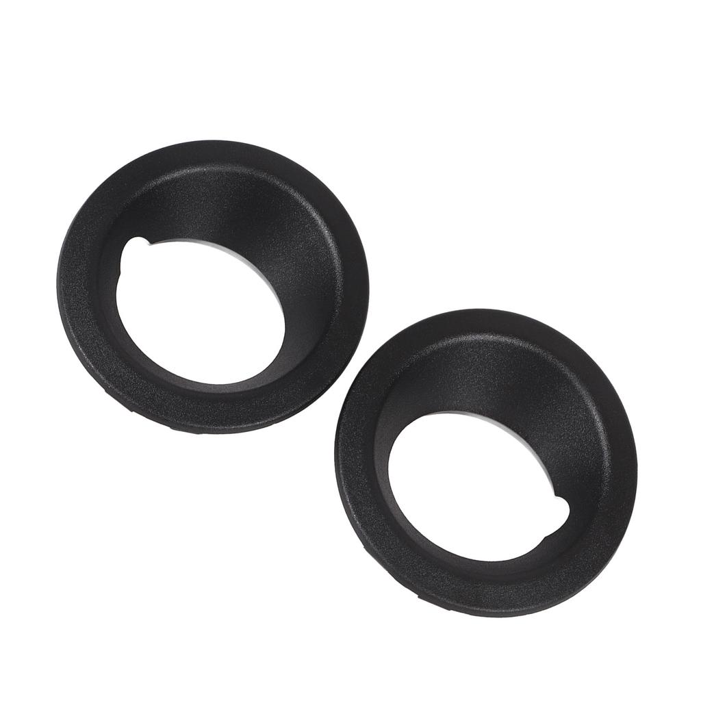 2PCS Front Bumper Fog Light Ring Cover 51113400912 Black Replacement for X3 E83 2004‑2006