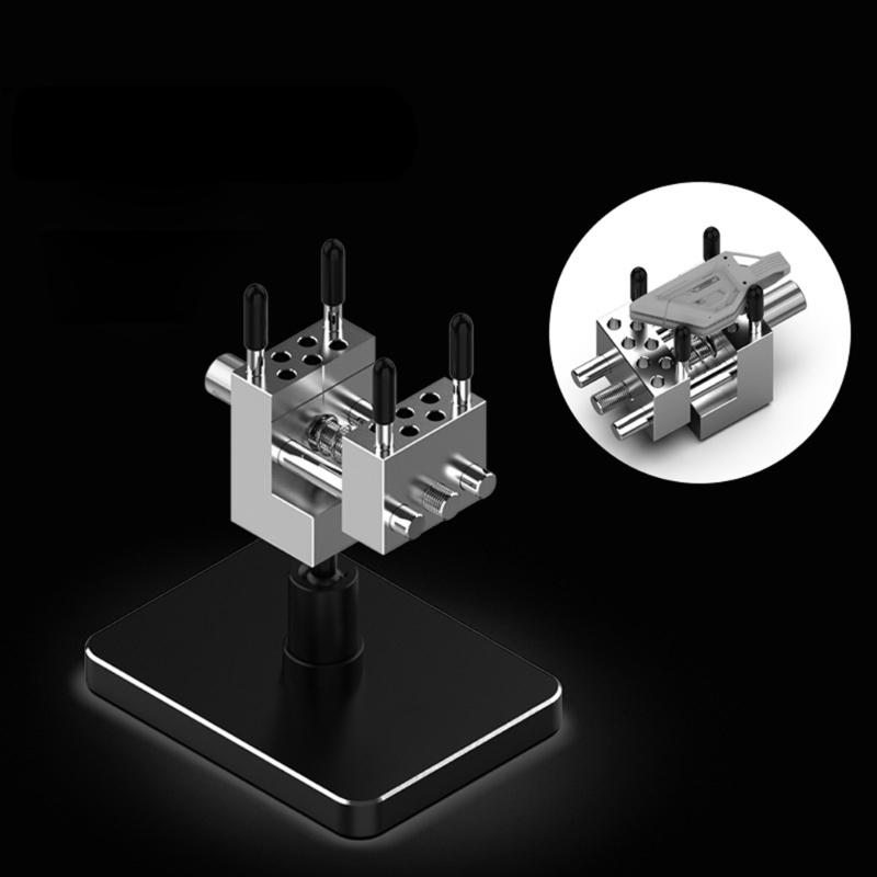 Hobbyist Workholding Clamp Tool with 360 Degree Positioning Flexibility and Antiscratch Jaw for Intricate Metalworking