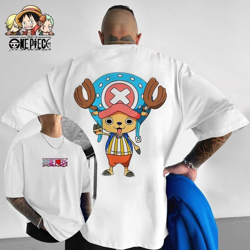 

Футболки с принтом One Piece Luffy Zoro для мужчин, Аниме, Летние Y2k, Хлопок, Повседневные, Оверсайз, Короткий рукав, Стритвир, Харадзюку 4XL
