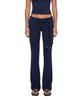 BADBLOOD Everyday Tie-Waist Bootcut Pants - Navy