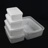 Large White Plastic Food Storage Container for Refrigerator
